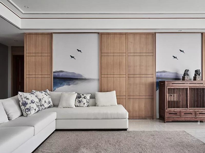 北京恩濟(jì)莊緣小區(qū) 108平米舊房翻新改造 時(shí)尚中式風(fēng)格裝修