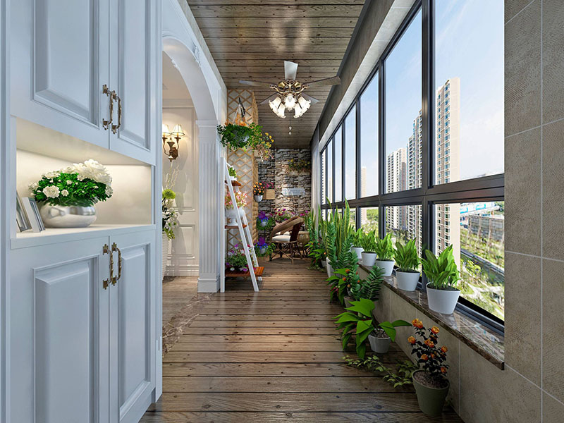 天津二手房陽臺裝修，怎么才實用又好看(圖2)