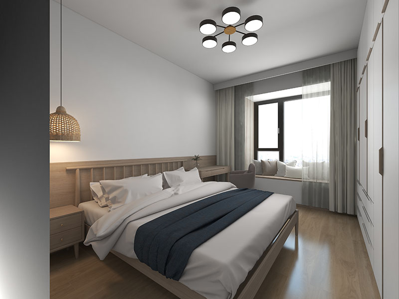 無錫新中式出租房翻新案例_無錫115平米房子裝修設(shè)計(jì)方案(圖2) 無錫新中式出租房翻新案例_無錫115平米房子裝修設(shè)計(jì)方案(圖2)