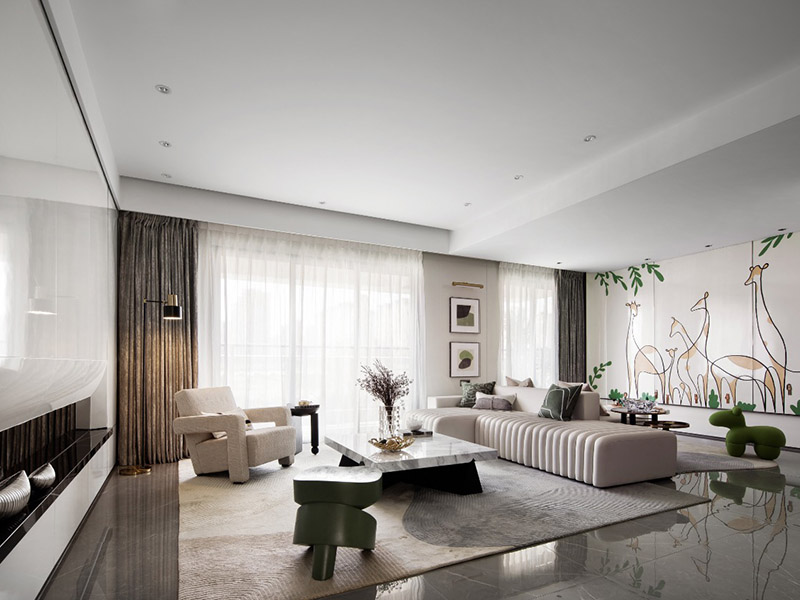 杭州地中海安置房翻新案例_杭州125平米房子裝修設(shè)計方案(圖2) 杭州地中海安置房翻新案例_杭州125平米房子裝修設(shè)計方案(圖2)