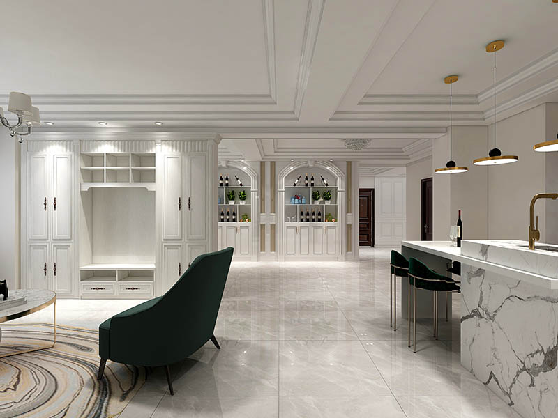 客廳墻面裝修為什么不建議貼墻磚？(圖1)