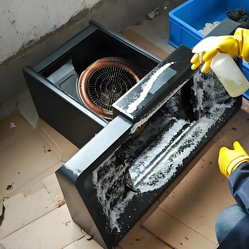 清洗油煙機(jī)師傅為什么洗的那么干凈(圖1)