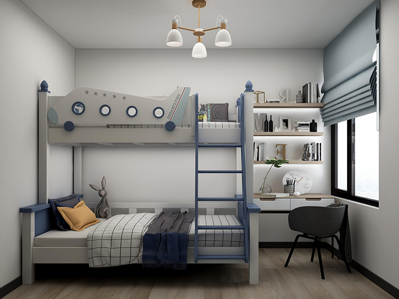 二手房的兒童房怎么裝修才好看？小戶型臥室裝飾設計細節(jié)(圖4)